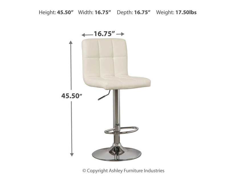 Bellatier Bone Adjustable Height Bar Stool (Set of 2) - D120-230X2