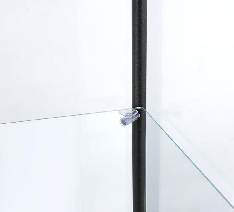 Bellatrix 3-shelf Clear Glass Curio Cabinet Mango - 950172MGO