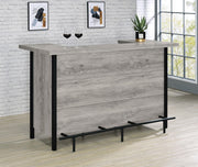 Bellemore Freestanding Home Bar Wine Cabinet Grey Driftwood - 182105
