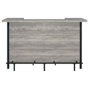 Bellemore Freestanding Home Bar Wine Cabinet Grey Driftwood - 182105