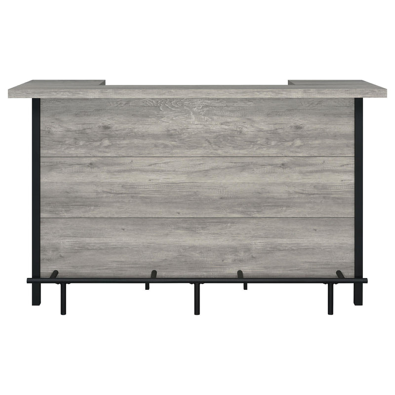 Bellemore Freestanding Home Bar Wine Cabinet Grey Driftwood - 182105