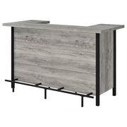 Bellemore Freestanding Home Bar Wine Cabinet Grey Driftwood - 182105