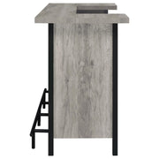 Bellemore Freestanding Home Bar Wine Cabinet Grey Driftwood - 182105