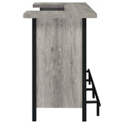 Bellemore Freestanding Home Bar Wine Cabinet Grey Driftwood - 182105