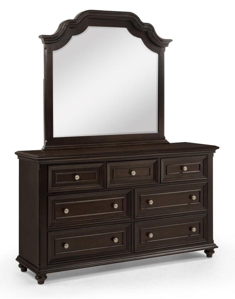 Belmont 5 PC ( King Bed, Dresser, Mirror, Nightstand, Chest ) - B454-King-5PC