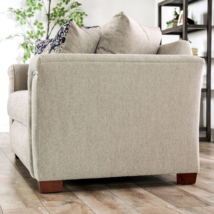 Belsize Beige/Navy Loveseat - SM6438-LV