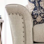 Belsize Beige/Navy Loveseat - SM6438-LV