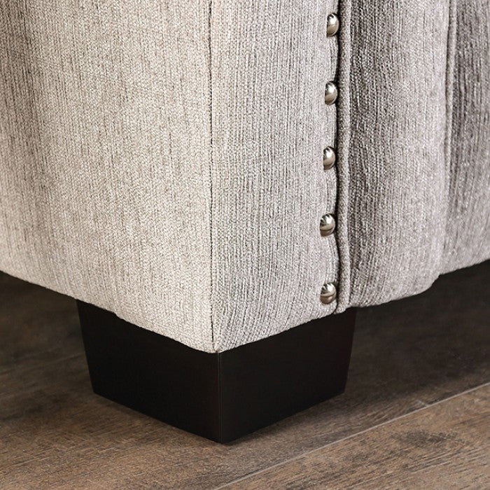 Belsize Light Taupe/Black Loveseat - SM6440-LV