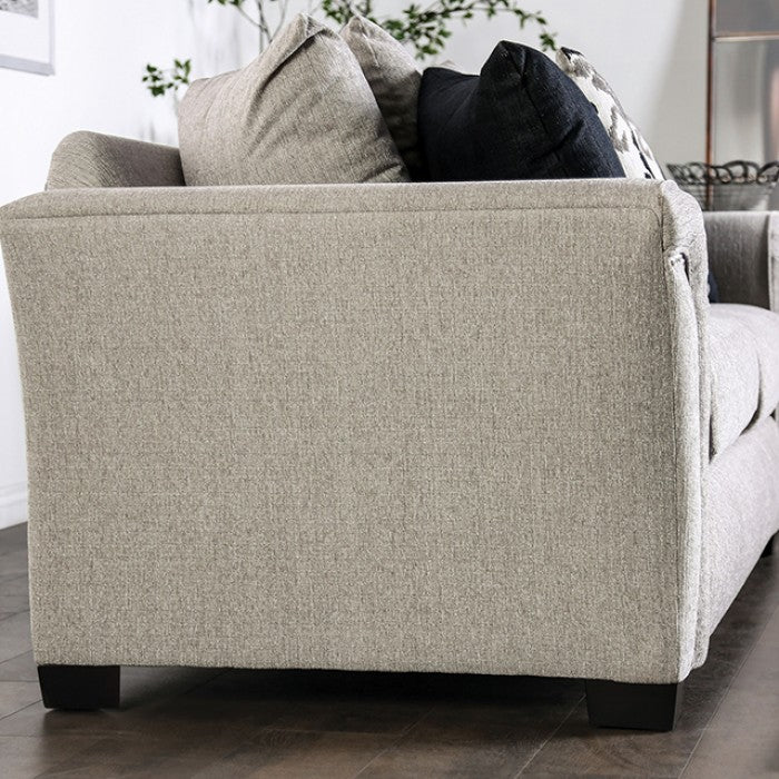 Belsize Light Taupe/Black Loveseat - SM6440-LV