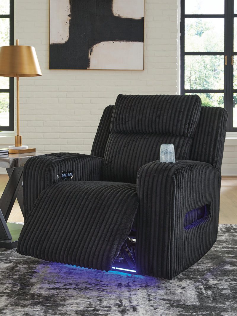 Belvarrow Black Power Recliner - PC6420213