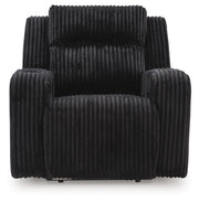 Belvarrow Black Power Reclining Sofa and Power Recliner - PC64202U2