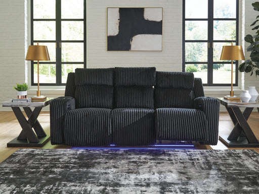 Belvarrow Black Power Reclining Sofa - PC6420215