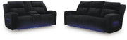 Belvarrow Sofa and Loveseat in Black - PKG022056