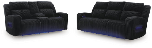 Belvarrow Sofa and Loveseat in Black - PKG022056