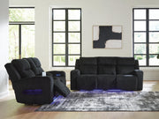 Belvarrow Sofa and Loveseat in Black - PKG022056