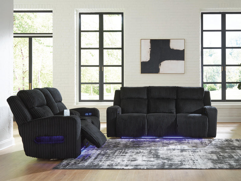 Belvarrow Sofa and Loveseat in Black - PKG022056