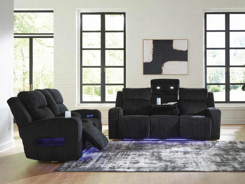 Belvarrow Sofa and Loveseat in Black - PKG022056