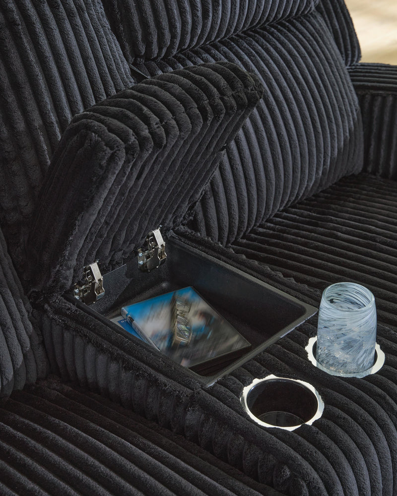 Belvarrow Sofa and Loveseat in Black - PKG022056