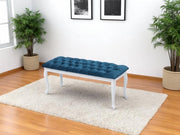Bench With Wood Legs in Red - 790-BENCH-RED
