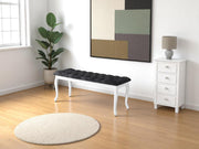 Bench With Wood Legs in Red - 790-BENCH-RED