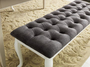 Bench With Wood Legs in Red - 790-BENCH-RED