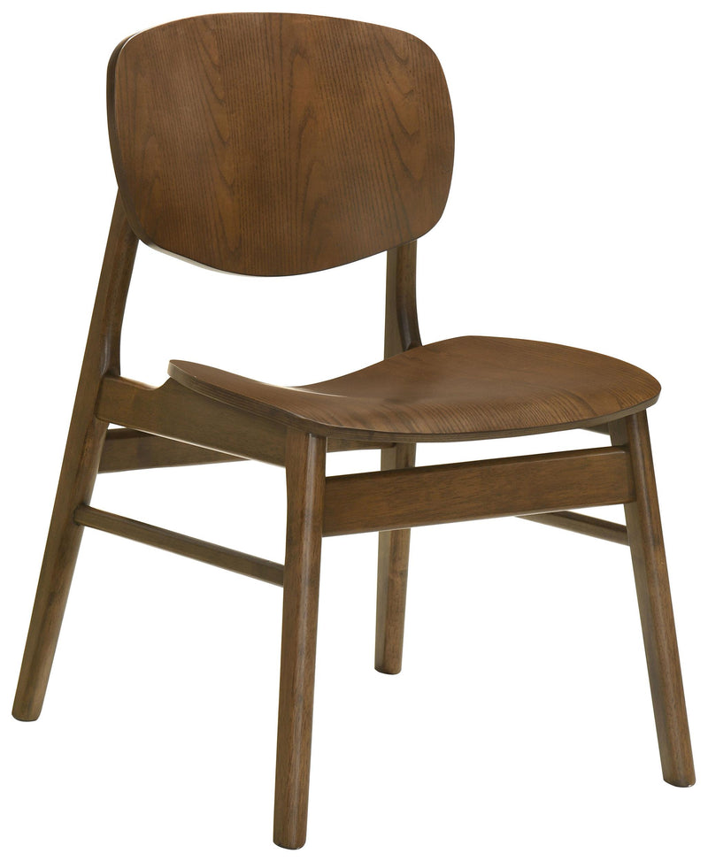 Benford Dining Side Chair Wood Seat Dark Brown (Set of 2) - 193832