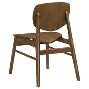 Benford Dining Side Chair Wood Seat Dark Brown (Set of 2) - 193832