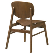 Benford Dining Side Chair Wood Seat Dark Brown (Set of 2) - 193832