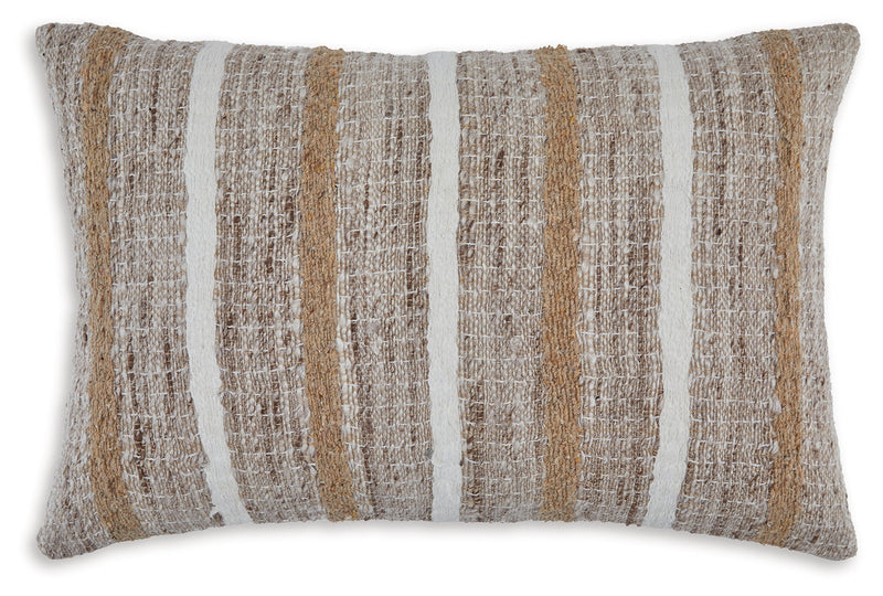 Benish Tan/Brown/White Pillow - A1001047P