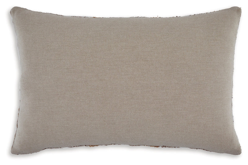 Benish Tan/Brown/White Pillow - A1001047P