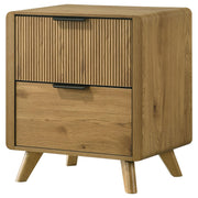 Bennett 2-drawer Bedroom Nightstand Bedside Table Light Oak - 222902