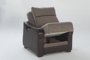 Bennett 3 Seat Sleeper (Redeyef Brown)/W Brown Vynil - Gate FurnitureSleeper Sofa