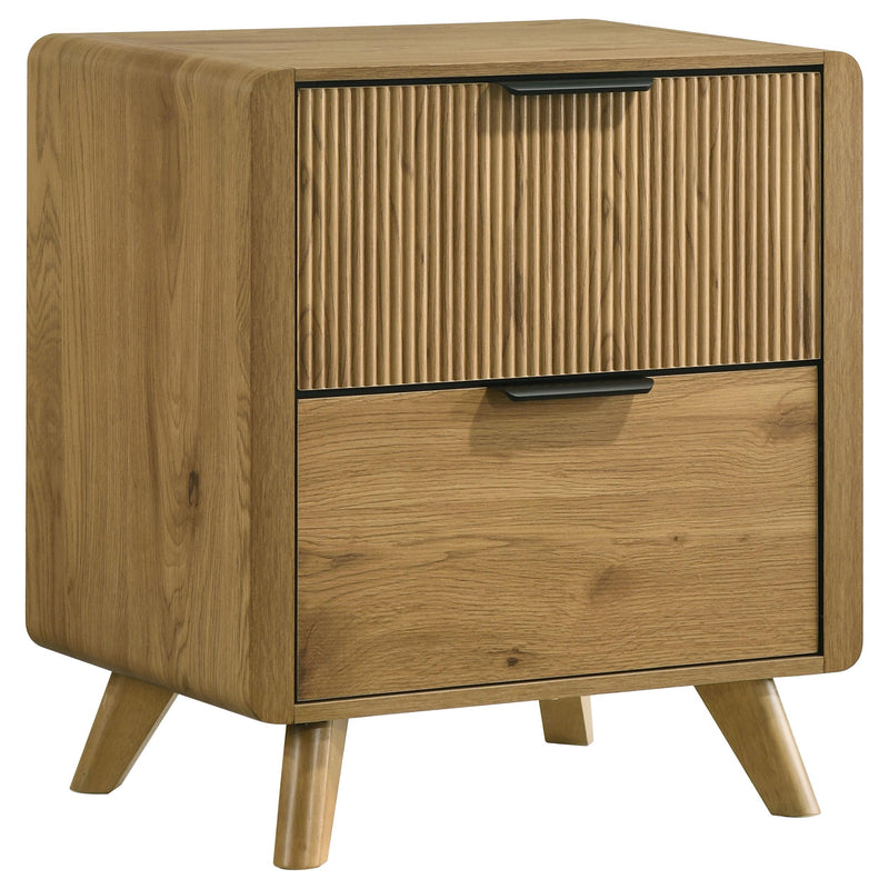 Bennett 4-piece Eastern King Bedroom Set Light Oak - 222901KE-S4