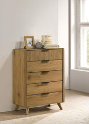 Bennett 5-drawer Bedroom Chest of Drawers Light Oak - 222905