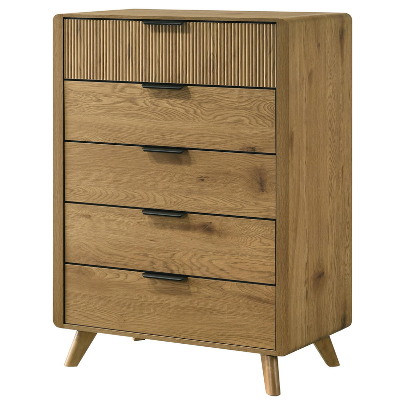 Bennett 5-drawer Bedroom Chest of Drawers Light Oak - 222905