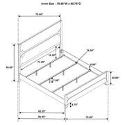Bennett 5-piece Eastern King Bedroom Set Light Oak - 222901KE-S5