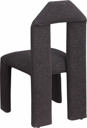 Bennett Boucle Fabric Upholstered Dining Chair in Brown, Set of 2 - 997Brown-C
