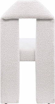 Bennett Boucle Fabric Upholstered Dining Chair in Cream, Set of 2 - 997Cream-C