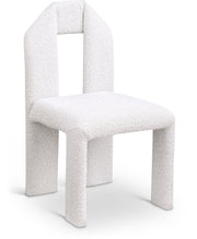 Bennett Boucle Fabric Upholstered Dining Chair in Cream, Set of 2 - 997Cream-C