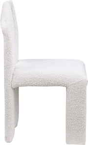 Bennett Boucle Fabric Upholstered Dining Chair in Cream, Set of 2 - 997Cream-C