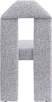 Bennett Boucle Fabric Upholstered Dining Chair in Grey, Set of 2 - 997Grey-C