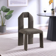 Bennett Boucle Fabric Upholstered Dining Chair in Olive, Set of 2 - 997Olive-C