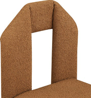 Bennett Boucle Fabric Upholstered Dining Chair in Saddle, Set of 2 - 997Saddle-C