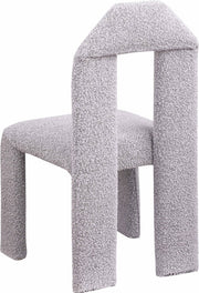 Bennett Boucle Fabric Upholstered Dining Chair in Taupe, Set of 2 - 997Taupe-C