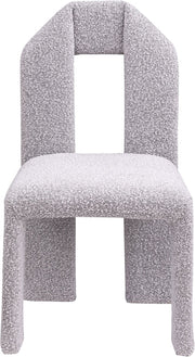 Bennett Boucle Fabric Upholstered Dining Chair in Taupe, Set of 2 - 997Taupe-C