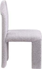 Bennett Boucle Fabric Upholstered Dining Chair in Taupe, Set of 2 - 997Taupe-C