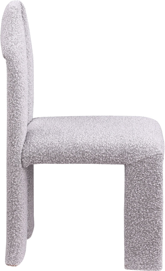 Bennett Boucle Fabric Upholstered Dining Chair in Taupe, Set of 2 - 997Taupe-C