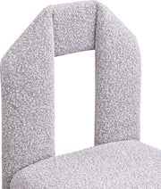 Bennett Boucle Fabric Upholstered Dining Chair in Taupe, Set of 2 - 997Taupe-C