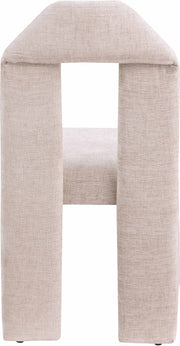 Bennett Chenille Fabric Upholstered Dining Chair in Beige, Set of 2 - 998Beige-C