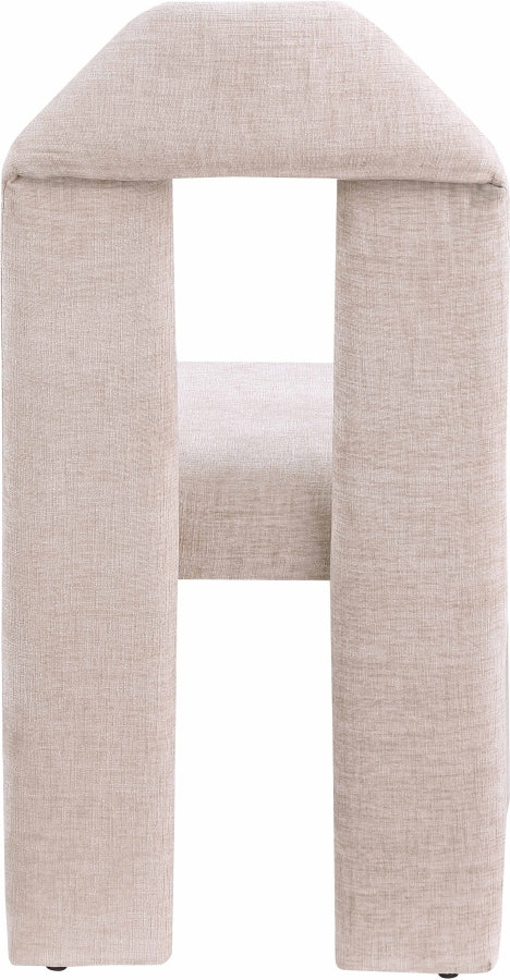 Bennett Chenille Fabric Upholstered Dining Chair in Beige, Set of 2 - 998Beige-C